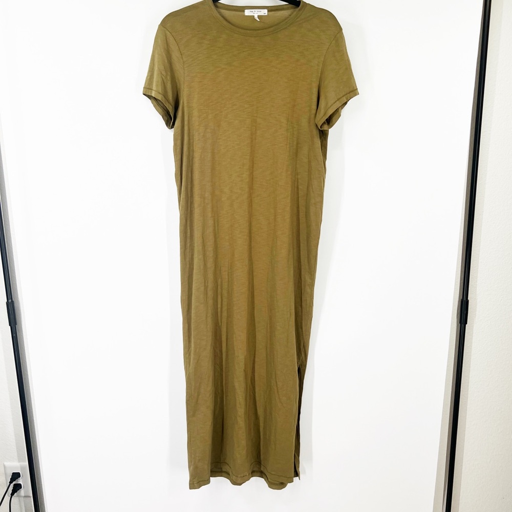 Rag & Bone Short Sleeve Pima Cotton Maxi Dress